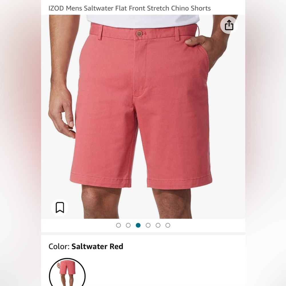 Izod Men’s flat front shorts